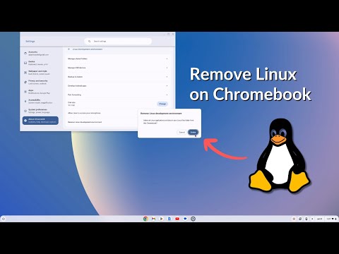 Как удалить среду разработки Linux на Chromebook