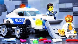 LEGO POLICE EXPERIMENTAL CARS  - LEGO CITY BULLDOZER STOP MOTION