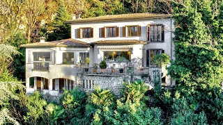 Mediterranean villa with terrace \u0026 beautiful lake view in Campione d'Italia for sale