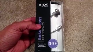 TDK Bass Boost Headphones Earbuds