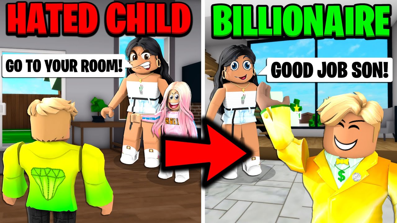 Roblox HATED CHILD Becomes A BILLIONAIRE In Brookhaven RP!😡🤑💸 - YouTube