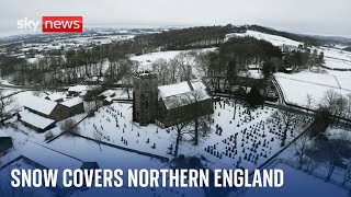 First snow fall of the year in northern England