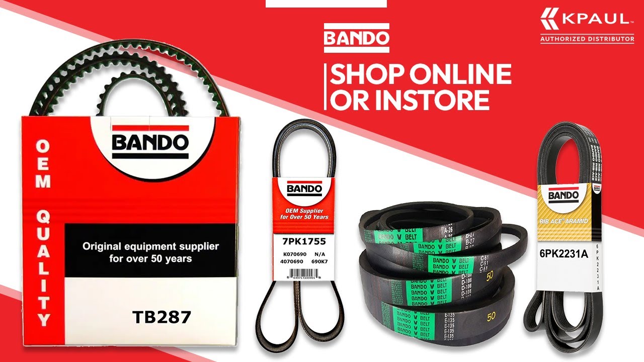 Bando Belts | Authorized Distributor | KPaul - Veteran Owned - YouTube