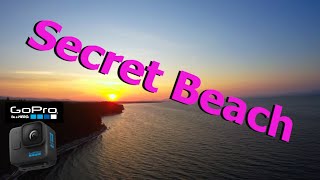 A Secret Beach! -  4k Sunset FPV Drone Shot