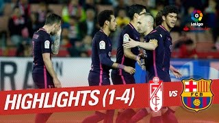 Resumen de Granada CF vs FC Barcelona (1-4)