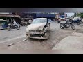 cctv footage accident between hexa and swift. see what happened. shocking results tata swift