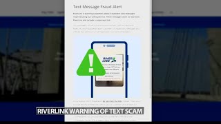 RiverLink warns customers of text message scam