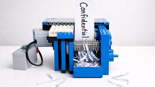 Shredding Paper with LEGO Gears | 5 Different Gear Technics