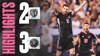 HIGHLIGHTS: Sporting KC 2-3 Inter Miami | Goals by Messi, Suarez, and Gomez steal the show | MLS