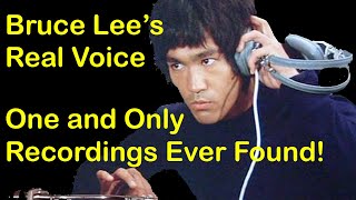 Bruce Lee’s Real Voice In Chinese. One and Only Recordings Ever Found!