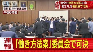 怒号や抵抗の中・・・働き方改革法案を厚労委員会で可決(18/05/25)