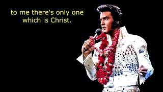 ELVIS PRESLEY TELLS FANS  JESUS CHRIST IS KING HD