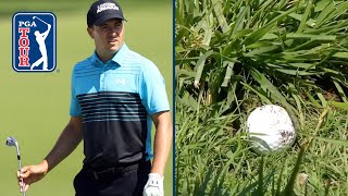Jordan Spieth makes birdie from tough lie at AT&T Byron Nelson | 2021