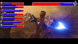 AVENGERS INFINITY WAR - Battle on Titan ... With Healthbars | Avengers vs Thanos