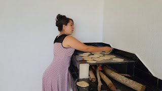 🟢👌Asi Estrenamos por Primera Vez La Plancha De La Abuela hechamos tortillas 🤗