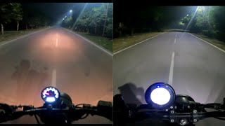 TVS Ronin vs RE Hunter HEADLIGHT TEST | Which one's better?