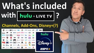 Hulu + Live TV Channels Lineup & Add-Ons + Cost in 2024 - Local channels? Disney+? vs. YouTube TV?