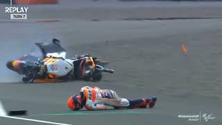 Marc Marquez Crash Parah Saat Warm Up ❗ MotoGP Mandalika❗Minggu (20/03/2022)