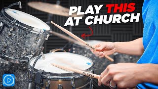 EASY Snare Roll Beats EVERY Church Drummer Must Know!