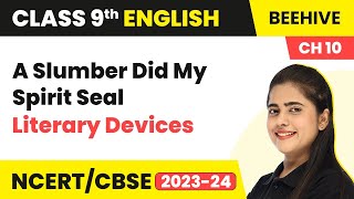 Class 9 English Chapter 10 Literary Devices | A Slumber Did My Spirit Seal Class 9 English Beehive