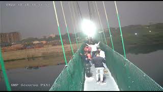 Morbi Cable Bridge Accident LIVE | Exact Moment of Morbi Disaster Caught on CCTV