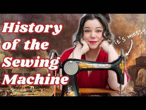 Who invented the sewing machine in the 1800s?