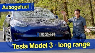 Tesla Model 3 driving test with German Autobahn and Long Range model REVIEW 2020