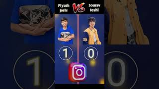 Sourav Joshi Vlogs  VS Piyush Joshi❓#shorts #facts