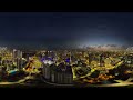 miami florida usa. city relaxation. aerial 360 video in 12k.