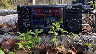 Xiegu x6100 QRP связь из леса…