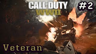 Call of Duty WW2 - Mission 2: Operation Cobra "Veteran Mode" Walkthrough (1080p 60FPS)