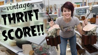 Vintage SCORE at the Thrift Store | Antiques Buying & Reselling | Crazy Lamp Lady