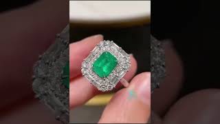 💚  綠寶石鑽石吊墜 /戒指 2️⃣用 💚    有片18K金，Vivid 1.60ct@SKDedignJewelleryLimited