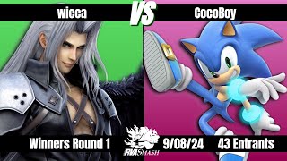 RVA Smash 143 | wicca (Sephiroth) vs CocoBoy (Sonic) | Winners Round 1 | SSBU