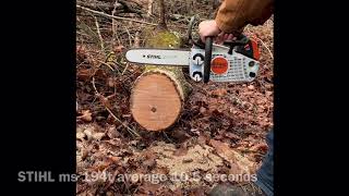 Stihl ms 194t vs Echo cs 2511t