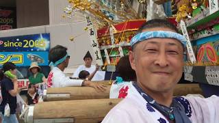 平成29年黒崎祇園山笠 一宮神社御神幸、ひびしんホール、岡田宮御神幸