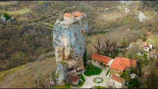 Katskhi pillar \u0026 Chiatura town in Georgia