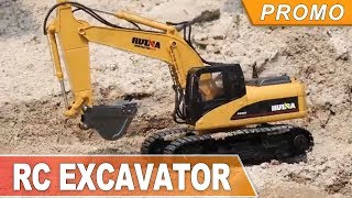 RC - Excavator | Huina Toys 1550 - Made with metal and plastic