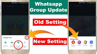 Whatsapp Group Icon "Emoji and Sticker" New Update 2021
