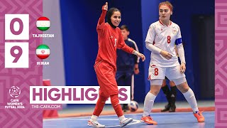 HIGHLIGHTS | IR Iran vs Tajikistan |MD4| CAFA WOMEN'S FUTSAL CHAMPIONSHIP 2024