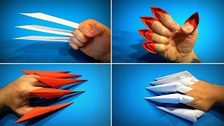 Origami Claws | How to Make a Paper Claws Halloween | Wolverine Claws | Easy Origami ART