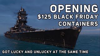 Opening $125 Black Friday Container