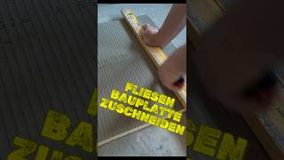 DIY-Tipps: So schneidest du eine Fliesenbauplatte wie ein Profi!