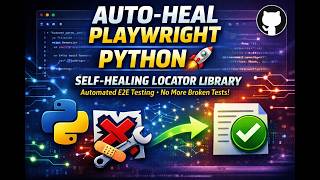 Self-Healing Playwright with Python 🔥 |AI Auto-Heal Locator Library (No More Broken Tests) #sdet #qa