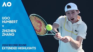 Ugo Humbert v Zhizhen Zhang Extended Highlights | Australian Open 2024 Second Round