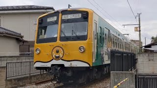 【元西武101系】上信電鉄500形501編成「ぐんまちゃん列車」の走行シーン！