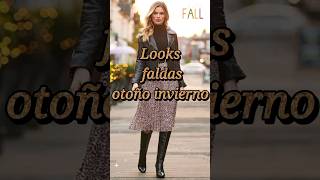 Looks con Faldas largas Moda otoño invierno 2024 #otoño #faldas