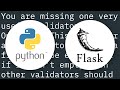 Flask: conditional validation on multiple form fields
