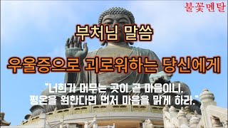 부처님 말씀 - 우울증으로 괴로워하는 당신에게