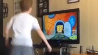 Kid screaming to spongebob and freaking out but with BFBB theme